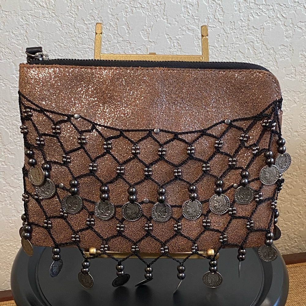Unique Roman coin belly dance wristlet